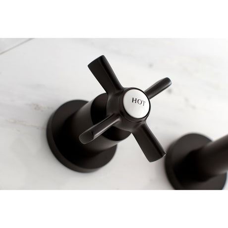 Millennium KS8025ZX Two-Handle 3-Hole Wall Mount Roman Tub Faucet, Oil Rubbed Bronze