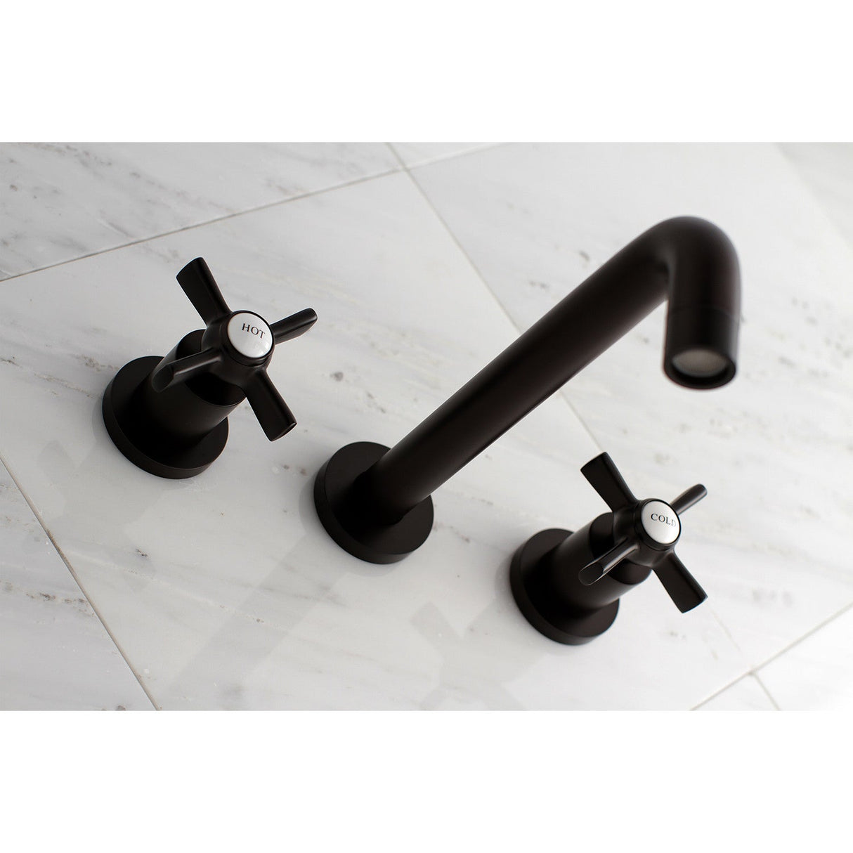 Millennium KS8025ZX Two-Handle 3-Hole Wall Mount Roman Tub Faucet, Oil Rubbed Bronze