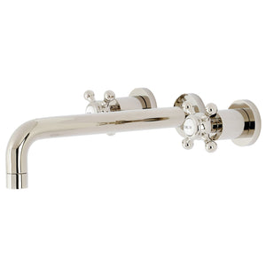Metropolitan KS8026BX Two-Handle 3-Hole Wall Mount Roman Tub Faucet, Polished Nickel