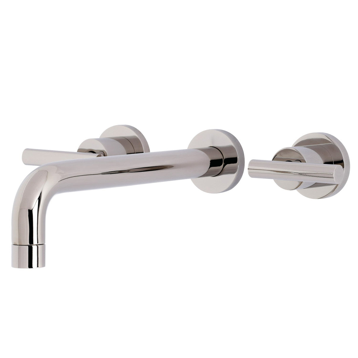 Manhattan KS8026CML Two-Handle 3-Hole Wall Mount Roman Tub Faucet, Polished Nickel