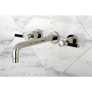 Kaiser KS8026DKL Two-Handle 3-Hole Wall Mount Roman Tub Faucet, Polished Nickel