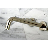 Concord KS8026DL Two-Handle 3-Hole Wall Mount Roman Tub Faucet, Polished Nickel