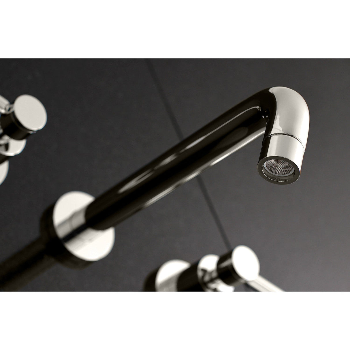 Concord KS8026DL Two-Handle 3-Hole Wall Mount Roman Tub Faucet, Polished Nickel