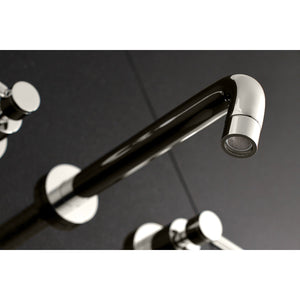 Concord KS8026DL Two-Handle 3-Hole Wall Mount Roman Tub Faucet, Polished Nickel