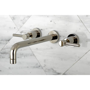 Concord KS8026DL Two-Handle 3-Hole Wall Mount Roman Tub Faucet, Polished Nickel