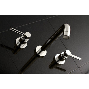 Concord KS8026DL Two-Handle 3-Hole Wall Mount Roman Tub Faucet, Polished Nickel