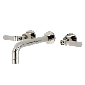 Whitaker KS8026KL Two-Handle 3-Hole Wall Mount Roman Tub Faucet, Polished Nickel