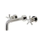 Hamilton KS8026NX Two-Handle 3-Hole Wall Mount Roman Tub Faucet, Polished Nickel