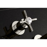 Millennium KS8026ZX Two-Handle 3-Hole Wall Mount Roman Tub Faucet, Polished Nickel