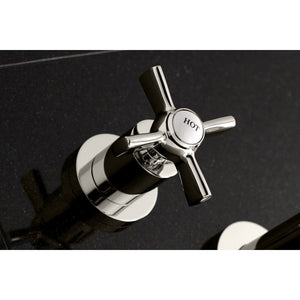 Millennium KS8026ZX Two-Handle 3-Hole Wall Mount Roman Tub Faucet, Polished Nickel