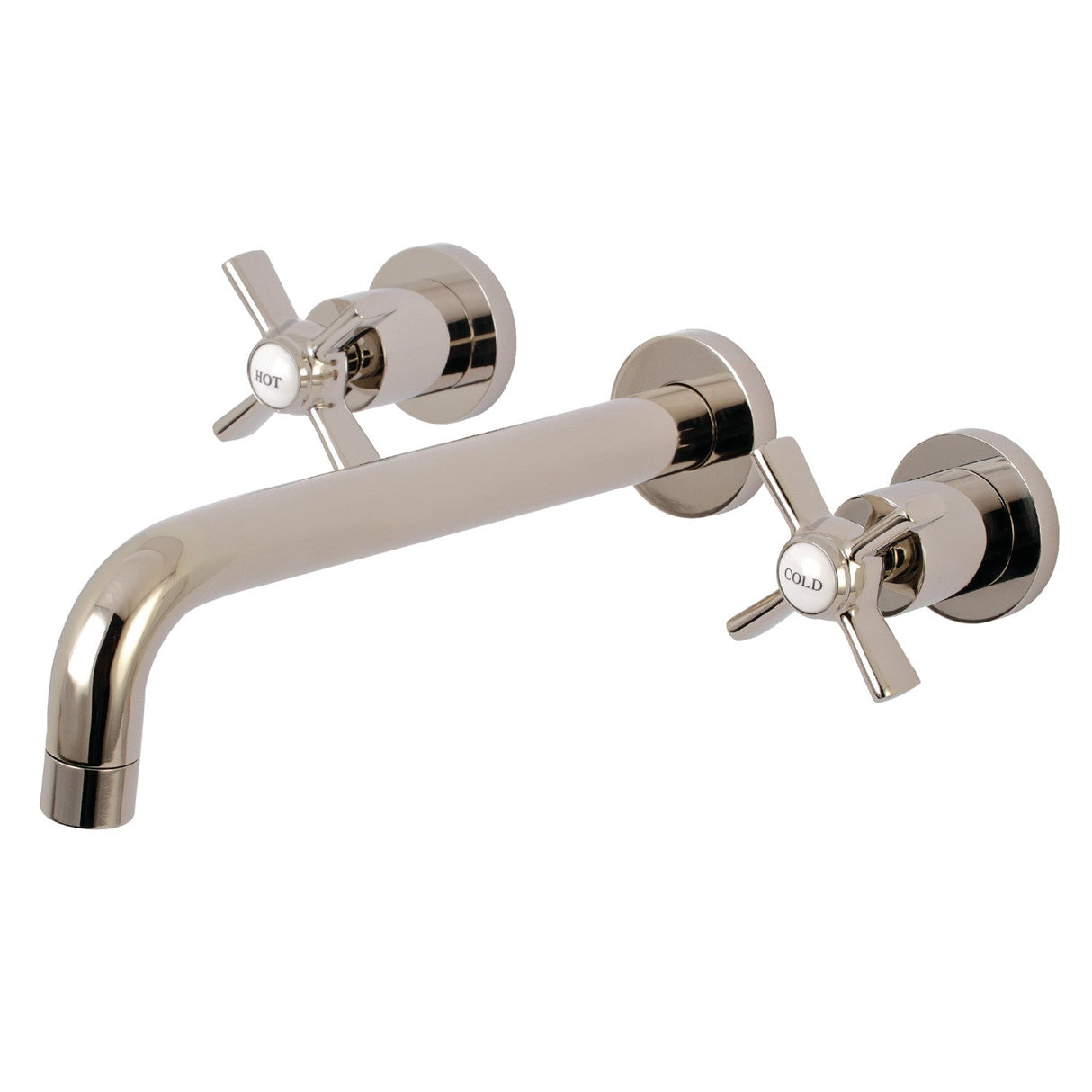 Millennium KS8026ZX Two-Handle 3-Hole Wall Mount Roman Tub Faucet, Polished Nickel