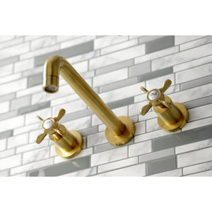 Essex KS8027BEX Two-Handle 3-Hole Wall Mount Roman Tub Faucet, Brushed Brass