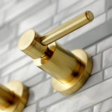 Concord KS8027DL Two-Handle 3-Hole Wall Mount Roman Tub Faucet, Brushed Brass