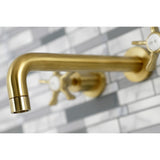 Hamilton KS8027NX Two-Handle 3-Hole Wall Mount Roman Tub Faucet, Brushed Brass