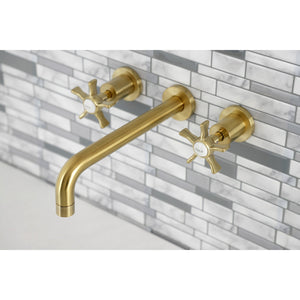 Hamilton KS8027NX Two-Handle 3-Hole Wall Mount Roman Tub Faucet, Brushed Brass