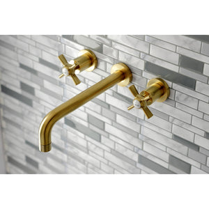 Millennium KS8027ZX Two-Handle 3-Hole Wall Mount Roman Tub Faucet, Brushed Brass