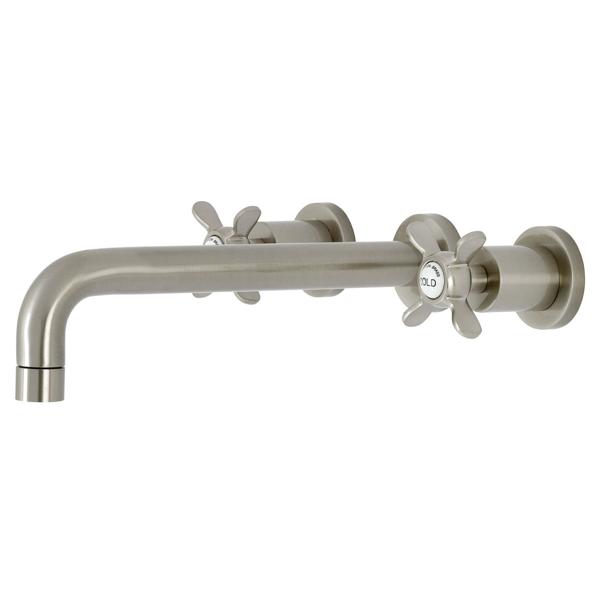 Essex KS8028BEX Two-Handle 3-Hole Wall Mount Roman Tub Faucet, Brushed Nickel