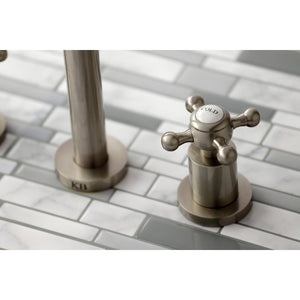 Metropolitan KS8028BX Two-Handle 3-Hole Wall Mount Roman Tub Faucet, Brushed Nickel