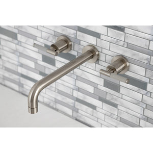 Kaiser KS8028CKL Two-Handle 3-Hole Wall Mount Roman Tub Faucet, Brushed Nickel