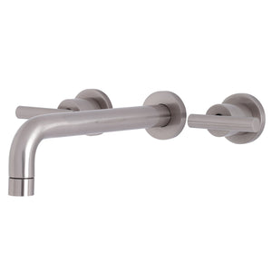 Manhattan KS8028CML Two-Handle 3-Hole Wall Mount Roman Tub Faucet, Brushed Nickel