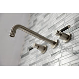 Kaiser KS8028DKL Two-Handle 3-Hole Wall Mount Roman Tub Faucet, Brushed Nickel