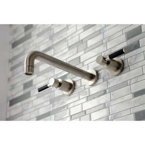 Kaiser KS8028DKL Two-Handle 3-Hole Wall Mount Roman Tub Faucet, Brushed Nickel