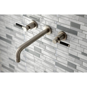 Kaiser KS8028DKL Two-Handle 3-Hole Wall Mount Roman Tub Faucet, Brushed Nickel