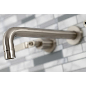 Whitaker KS8028KL Two-Handle 3-Hole Wall Mount Roman Tub Faucet, Brushed Nickel