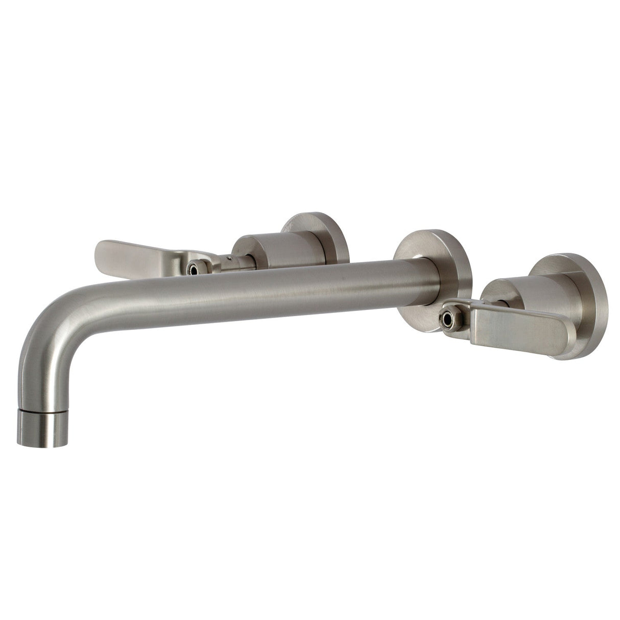 Whitaker KS8028KL Two-Handle 3-Hole Wall Mount Roman Tub Faucet, Brushed Nickel