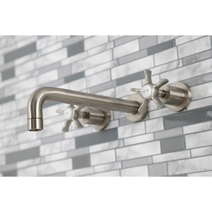 Hamilton KS8028NX Two-Handle 3-Hole Wall Mount Roman Tub Faucet, Brushed Nickel
