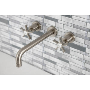 Hamilton KS8028NX Two-Handle 3-Hole Wall Mount Roman Tub Faucet, Brushed Nickel