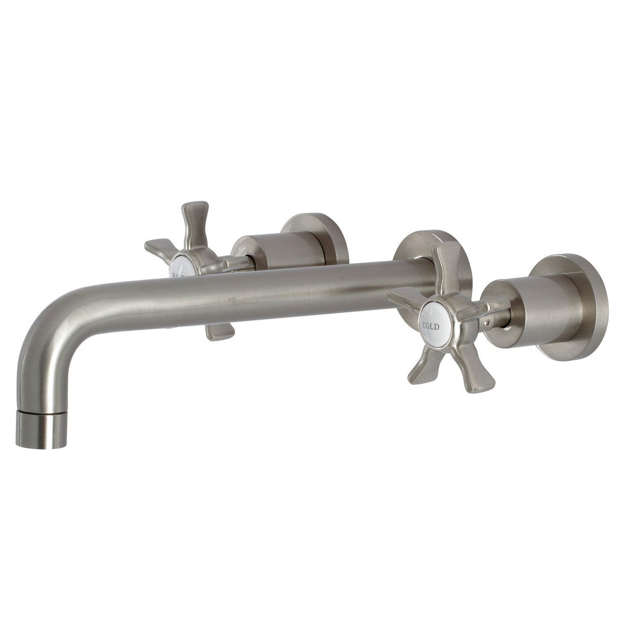 Hamilton KS8028NX Two-Handle 3-Hole Wall Mount Roman Tub Faucet, Brushed Nickel