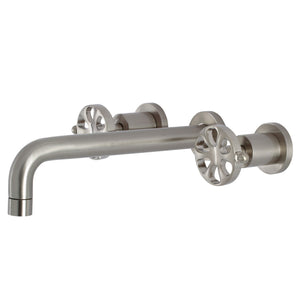 Belknap KS8028RX Two-Handle 3-Hole Wall Mount Roman Tub Faucet, Brushed Nickel