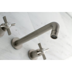 Millennium KS8028ZX Two-Handle 3-Hole Wall Mount Roman Tub Faucet, Brushed Nickel