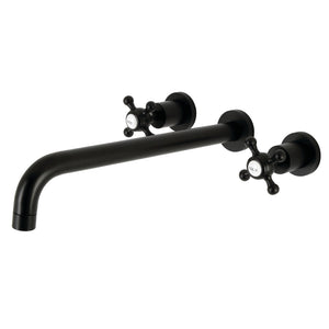 Metropolitan KS8040BX Two-Handle 3-Hole Wall Mount Roman Tub Faucet, Matte Black