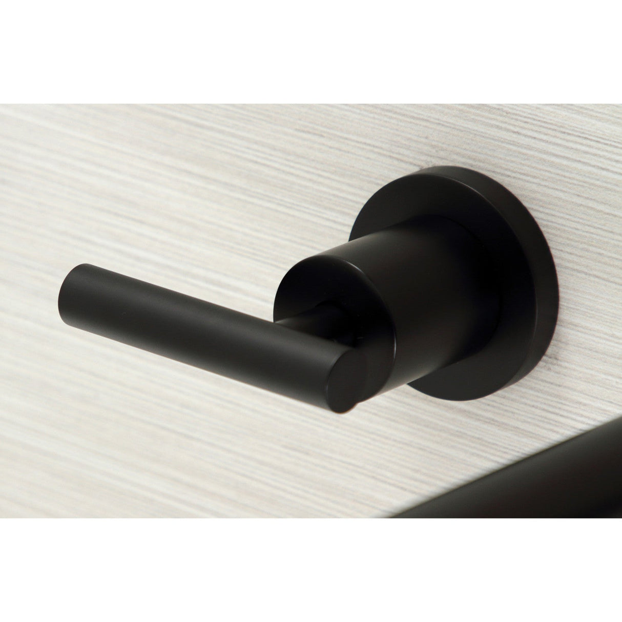 Manhattan KS8040CML Two-Handle 3-Hole Wall Mount Roman Tub Faucet, Matte Black