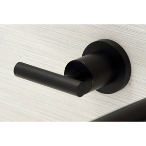 Manhattan KS8040CML Two-Handle 3-Hole Wall Mount Roman Tub Faucet, Matte Black