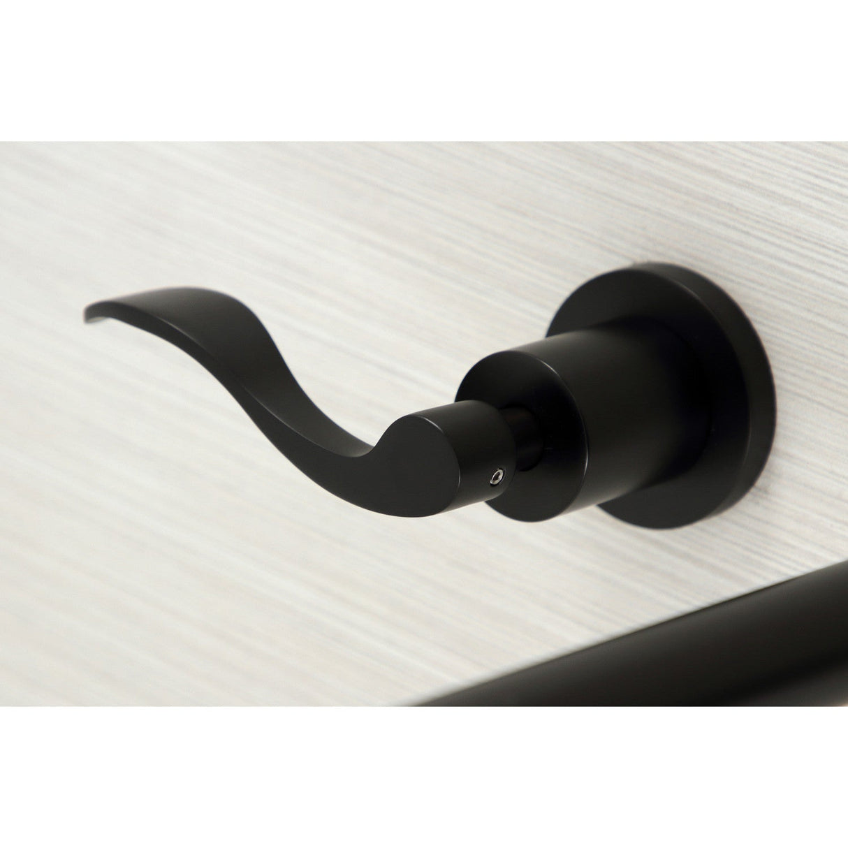 NuWave KS8040DFL Two-Handle 3-Hole Wall Mount Roman Tub Faucet, Matte Black