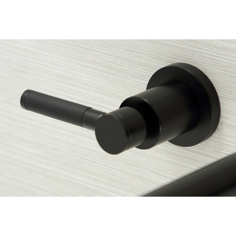Kaiser KS8040DKL Two-Handle 3-Hole Wall Mount Roman Tub Faucet, Matte Black