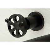 Belknap KS8040RX Two-Handle 3-Hole Wall Mount Roman Tub Faucet, Matte Black