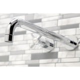 Essex KS8041BEX Two-Handle 3-Hole Wall Mount Roman Tub Faucet, Polished Chrome