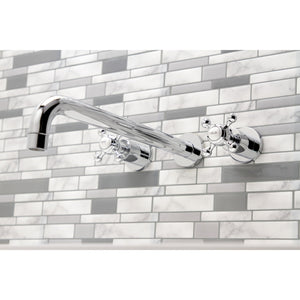 Metropolitan KS8041BX Two-Handle 3-Hole Wall Mount Roman Tub Faucet, Polished Chrome