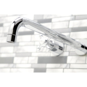 Metropolitan KS8041BX Two-Handle 3-Hole Wall Mount Roman Tub Faucet, Polished Chrome