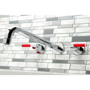 Kaiser KS8041CKL Two-Handle 3-Hole Wall Mount Roman Tub Faucet, Polished Chrome