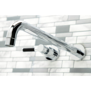 Kaiser KS8041DKL Two-Handle 3-Hole Wall Mount Roman Tub Faucet, Polished Chrome