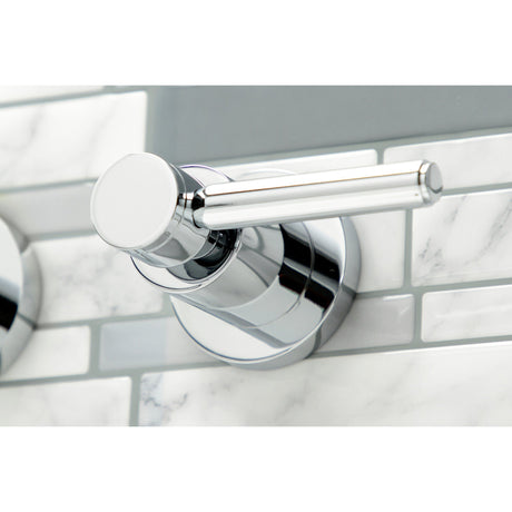 Concord KS8041DL Two-Handle 3-Hole Wall Mount Roman Tub Faucet, Polished Chrome