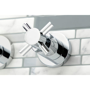 Concord KS8041DX Two-Handle 3-Hole Wall Mount Roman Tub Faucet, Polished Chrome