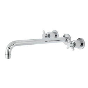 Concord KS8041DX Two-Handle 3-Hole Wall Mount Roman Tub Faucet, Polished Chrome