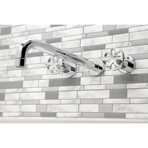 Belknap KS8041RX Two-Handle 3-Hole Wall Mount Roman Tub Faucet, Polished Chrome