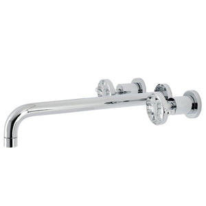 Belknap KS8041RX Two-Handle 3-Hole Wall Mount Roman Tub Faucet, Polished Chrome